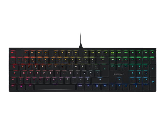 CHERRY MX 10.0N RGB BLACK CORDED KEYBOARD USB FRENCH