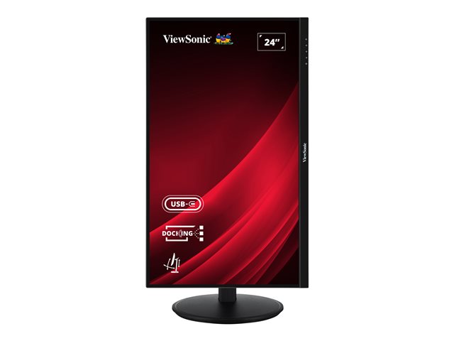 ViewSonic VG2409U-2 - LED monitor - 24" - 1920 x 1080 Full HD (1080p) @ 100 Hz - IPS - 350 cd/m² - 1300:1 - HDR10 - 4 ms - HDMI, DisplayPort, USB-C - speakers