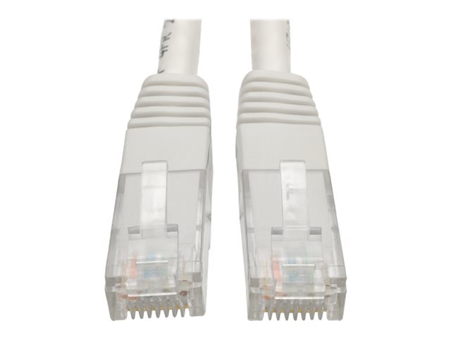 Eaton Tripp Lite Series Cat6 Gigabit Molded (UTP) Ethernet Cable (RJ45 M/M), PoE, White, 10 ft. (3.05 m) - patch cable - 3.05 m - white