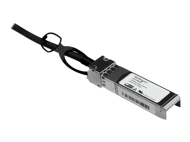 StarTech.com Cisco SFP-H10GB-CU5M Compatible 5m 10G SFP+ to SFP+ Direct Attach Cable Twinax, 10GbE SFP+ Copper DAC 10Gbps Low Power Passive Mini GBIC/Transceiver Module DAC, 10G SFP+ Cable - Lifetime Warranty (SFPCMM5M) - direct attach cable - 5 m