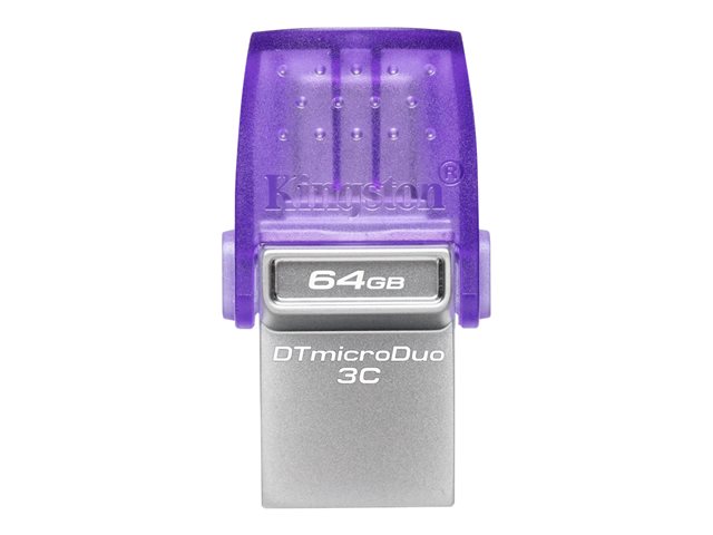 Kingston DataTraveler microDuo 3C - USB flash drive - 64 GB - USB 3.2 Gen 1 / USB-C