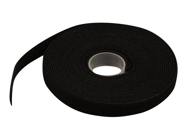 HOOK/LOOP CABLE TIE ROLL COLOUR BLACK WIDTH 13MM 5M