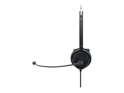 Manhattan Mono On-Ear Headset (USB) (Clearance Pricing), Microphone Boom (padded), Polybag Packaging, Adjustable Headband, In-Line Volume Control, Ear Cushion, USB-A for both sound and mic use, cable 1.5m, Three Year Warranty - headset
