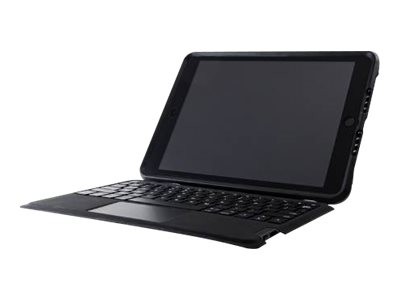 OtterBox Unlimited Series - keyboard and folio case - with trackpad - UK - black crystal Input Device