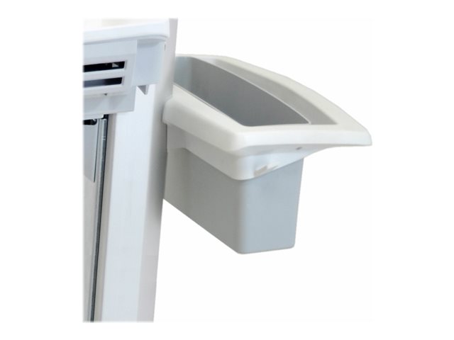Ergotron StyleView EMR Cart with LCD Pivot - Cart for LCD display / keyboard / mouse / CPU / notebook / barcode scanner - plastic, aluminium, zinc-plated steel - grey, white, polished aluminium - screen size: up to 22"
