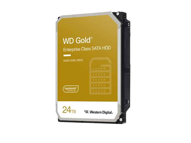 WD Gold WD242KRYZ - Hard drive - Enterprise - 24 TB - internal - 3.5" - SATA 6Gb/s - 7200 rpm - buffer: 512 MB