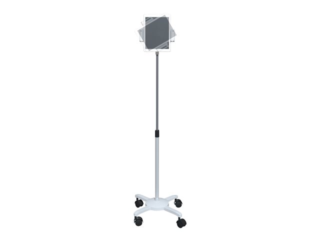 CTA Universal Quick Connect Floor Stand - cart - detachable tablet holder - for tablet - white