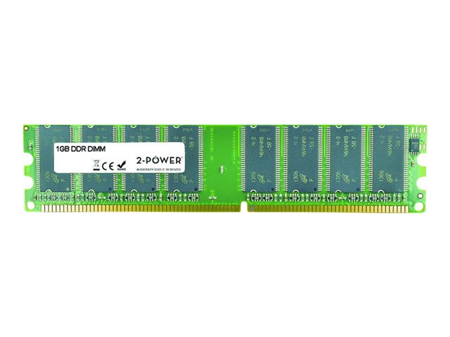 2-Power - DDR - module - 1 GB - DIMM 168-PIN - 400 MHz - unbuffered