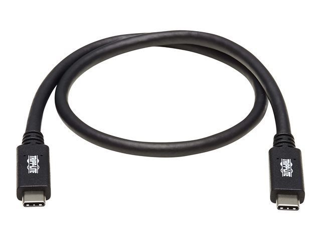 Tripp Lite USB C Cable USB 3.1 Gen 2, 5A Rating 10Gbps M/M USB Type C 20in - USB-C cable - 24 pin USB-C to 24 pin USB-C - 50.8 cm