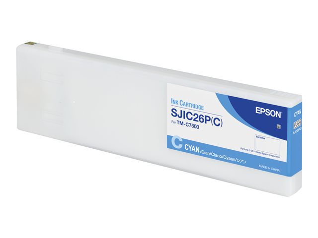 SJIC26P(C) INK CARTRIDGE CYAN COLORWORKS C7500