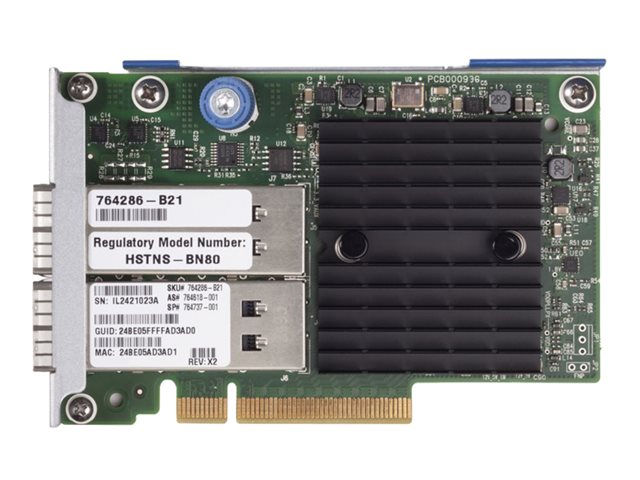 HPE 544+FLR-QSFP - network adapter - 10Gb Ethernet / Infiniband QDR QSFP x 2