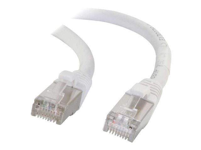 C2G Cat5e Booted Shielded (STP) Network Patch Cable - patch cable - 1 m - white