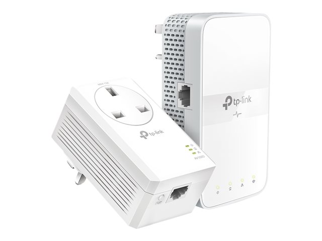 TP-Link TL-WPA7617 KIT V1 Wi-Fi Kit - Powerline adapter kit - GigE, HomePlug AV (HPAV), HomePlug AV (HPAV) 2.0, IEEE 1901 - Wi-Fi 5 - Dual Band - wall-pluggable - with TP-Link TL-PA7017P