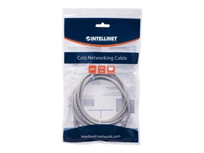 NETWORK CABLE CAT6 CCA 3M- GREY U/UTP SNAGLESS/BOOTED