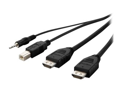 Belkin Secure KVM Combo Cable - video / USB / audio cable - 1.83 m