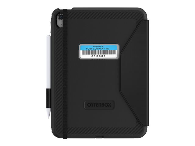 OtterBox Defender Series - Flip cover for tablet - rugged - black - for Apple 10.9-inch iPad (10th generation)
