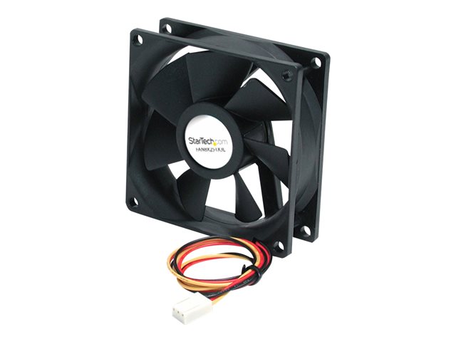 Startech 80x25mm Ball Bearing Quiet Computer Case Fan w/ TX3 Connector - 3 pin case Fan - TX3 Fan - computer case Fan (FAN8X25TX3L) - System fan kit - 80 mm