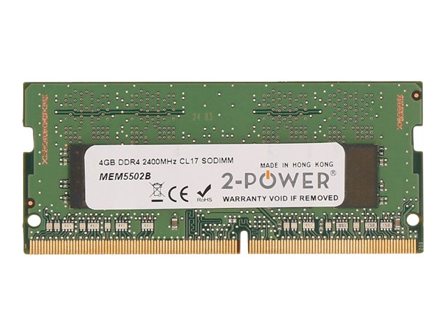 2-Power - DDR4 - module - 4 GB - SO-DIMM 260-pin - 2400 MHz / PC4-19200 - CL17 - 1.2 V - unbuffered - non-ECC