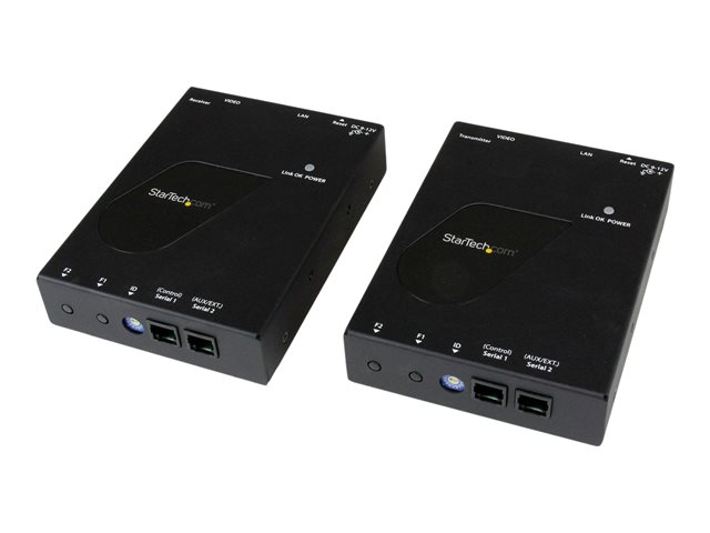 StarTech.com HDMI Video Over IP Gigabit Ethernet Extender Kit - 1080p HDMI Extender over Cat6 LAN Ethernet - up to 330 feet (100 meters) (ST12MHDLAN) - video/audio extender - 1GbE, HDMI