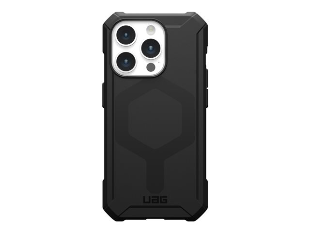 UAG Rugged Case for Apple iPhone 15 Pro [6.1-inch] - Essential Armor Black - Back cover for mobile phone - MagSafe compatibility - black - for Apple iPhone 15 Pro
