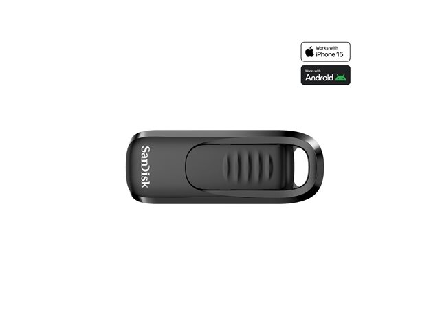 SanDisk Ultra Slider - USB flash drive - 128 GB - USB-C 3.2 Gen 1