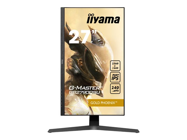 iiyama G-MASTER GB2790QSU-B1 - LED monitor - 27" - 2560 x 1440 WQHD @ 240 Hz - IPS - 400 cd/m² - 1000:1 - 1 ms - HDMI, DisplayPort - speakers - black, matte