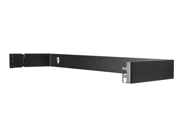 StarTech.com 1U Hinged Wall Mount Patch Panel Bracket - 4 inch Deep - 19" Patch Panel Swing Rack for Shallow Network Equipment- 17lbs (WALLMOUNTH1) - wall mount bracket - 1U - 19"