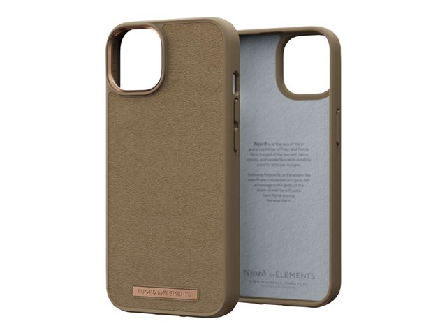 NJORD SUEDE COMFORT+ CASE FOR IPHONE 14 CAMEL