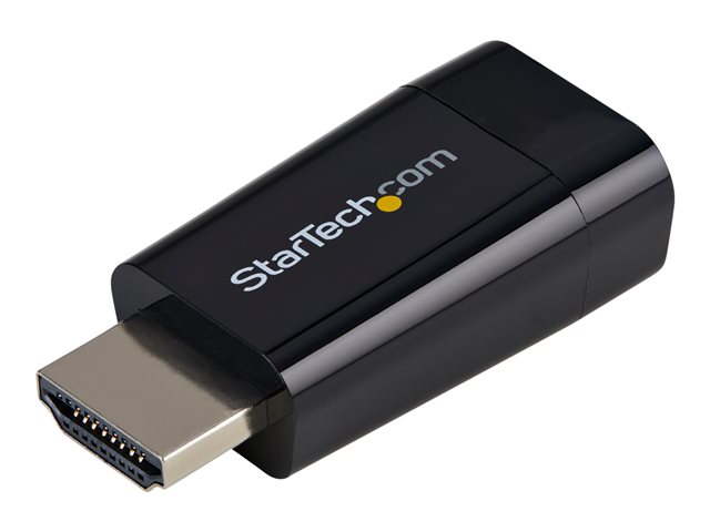 StarTech.com Compact HDMI to VGA Adapter Converter - Ideal for Chromebooks Ultrabooks & Laptops - 1920x1200/1080p - adapter - HDMI / VGA - 4.5 cm