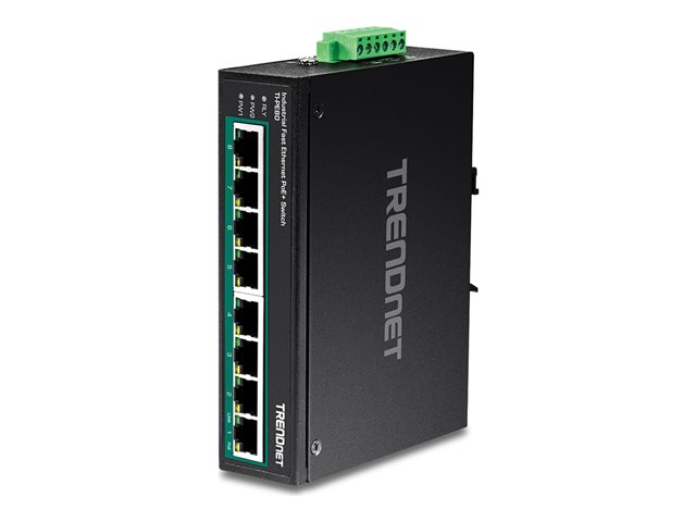 TRENDnet TI-PE80 - Industrial - switch - 8 ports - TAA Compliant