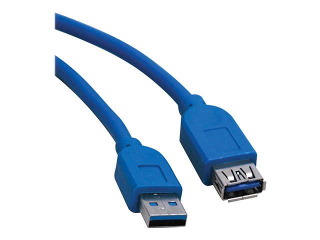 Eaton Tripp Lite Series USB 3.0 SuperSpeed Extension Cable (A M/F), Blue, 16 ft. (4.88 m) - USB extension cable - USB Type A to USB Type A - 4.87 m