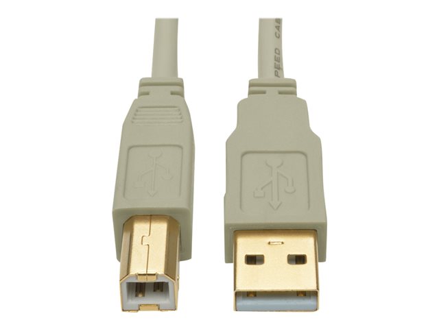 Eaton Tripp Lite Series USB 2.0 A to B Cable (M/M), Beige, 10 ft. (3.05 m) - USB cable - USB to USB Type B - 3.05 m