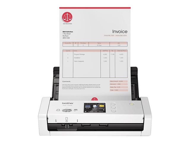 Brother ADS-1700W - document scanner - portable - USB 3.0, Wi-Fi(n), USB 2.0 (Host)
