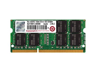 Transcend - DDR3 - module - 2 GB - SO-DIMM 204-pin - 1600 MHz / PC3-12800 - unbuffered