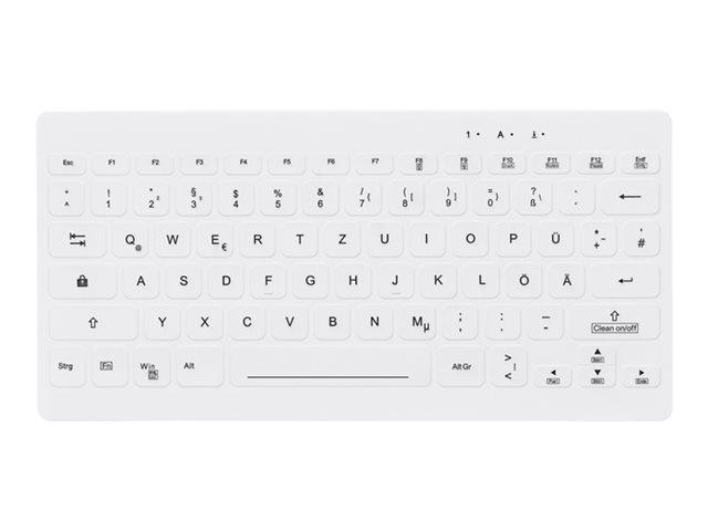 CHERRY AK-C4112 - keyboard - medical compact - QWERTZ - German - white Input Device