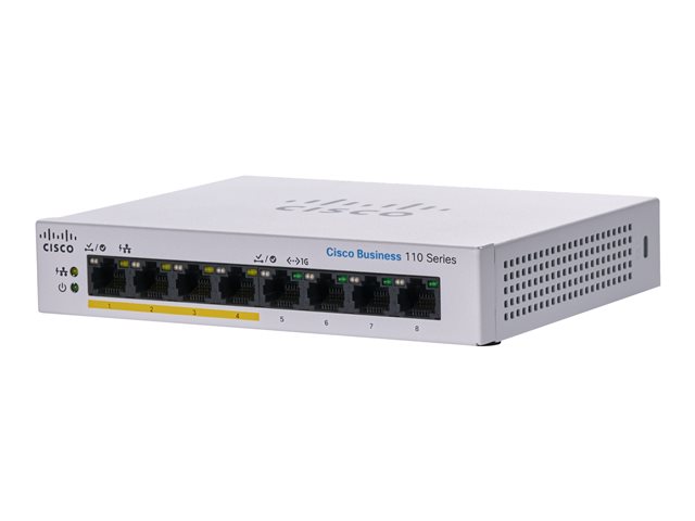 CBS110 UNMANAGED 8-PORT GE PARTIAL POE DESKTOP EXT PS