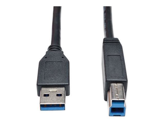 Eaton Tripp Lite Series USB 3.2 Gen 1 SuperSpeed Device Cable (A to B M/M) Black, 6 ft. (1.83 m) - USB cable - USB Type B (M) to USB Type A (M) - USB / USB 2.0 / USB 3.2 - 1.83 m - black