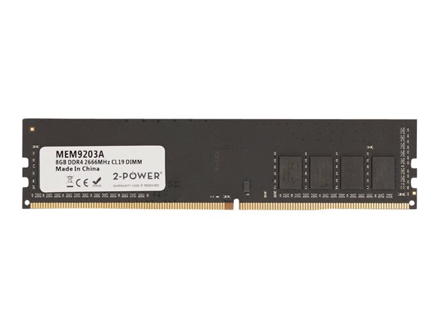 2-Power - DDR4 - 8 GB - DIMM 288-pin - 2666 MHz / PC4-21300 - CL19 - 1.2 V - unbuffered - non-ECC
