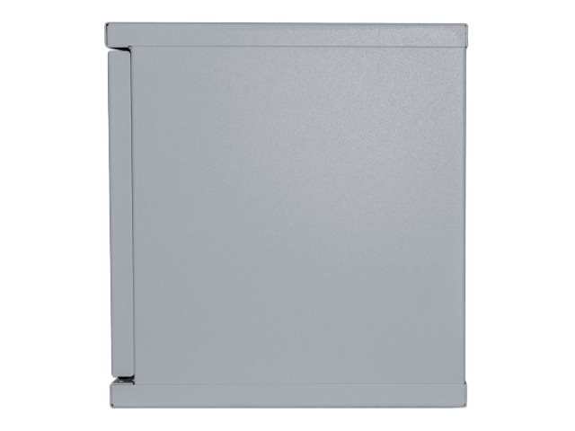 Intellinet Network Cabinet, Wall Mount (Standard), 6U, Usable Depth 265mm/Width 239mm, Grey, Assembled, Max 60kg, Metal & Glass Door, Back Panel, Removeable Sides, Suitable also for use on desk or floor, 10",Parts for wall install (eg screws/rawl plugs) n