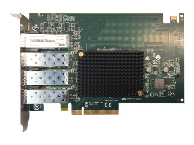 Lenovo ThinkSystem Emulex OCe14104B-NX - Network adapter - PCIe 3.0 - 10 Gigabit SFP+ x 4 - for ThinkAgile VX Certified Node 7Y94, 7Z12, ThinkAgile VX1320 Appliance, VX7820 Appliance