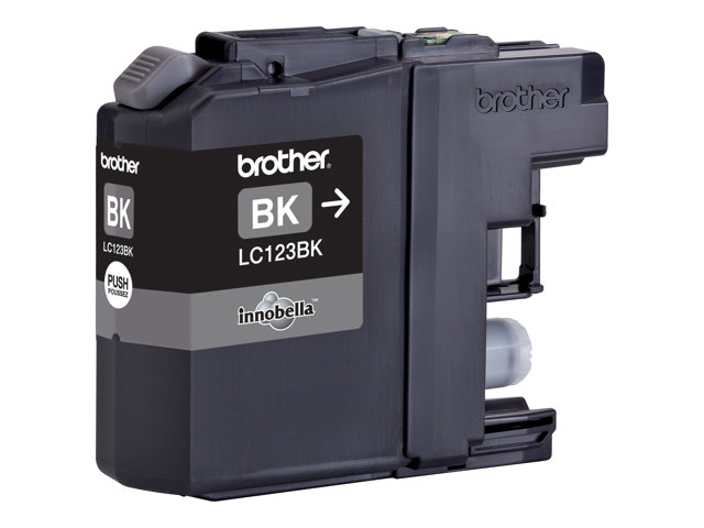 Brother LC123BK - Black - original - blister - ink cartridge - for Brother DCP-J100, DCP-J105, DCP-J132W, DCP-J4110DW, DCP-J552DW, DCP-J752DW
