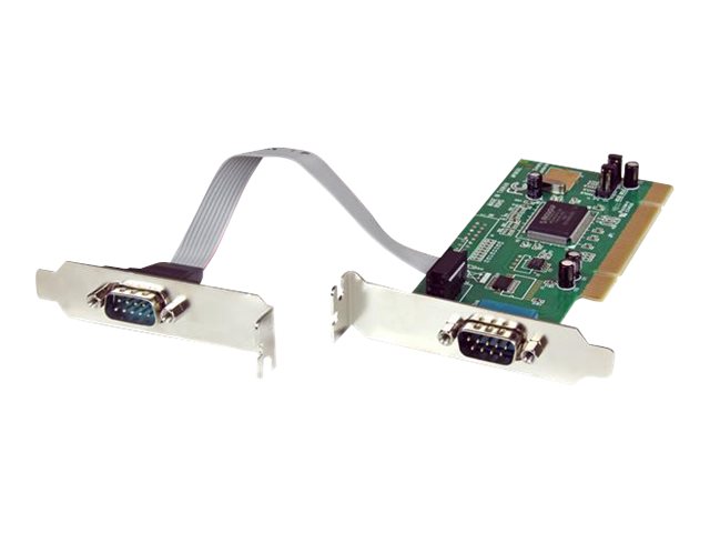 StarTech.com 2 Port PCI Low Profile RS232 Serial Adapter Card with 16550 UART - Serial adapter - PCI - RS-232 x 2 - PCI2S550_LP - serial adapter - PCI - RS-232 x 2