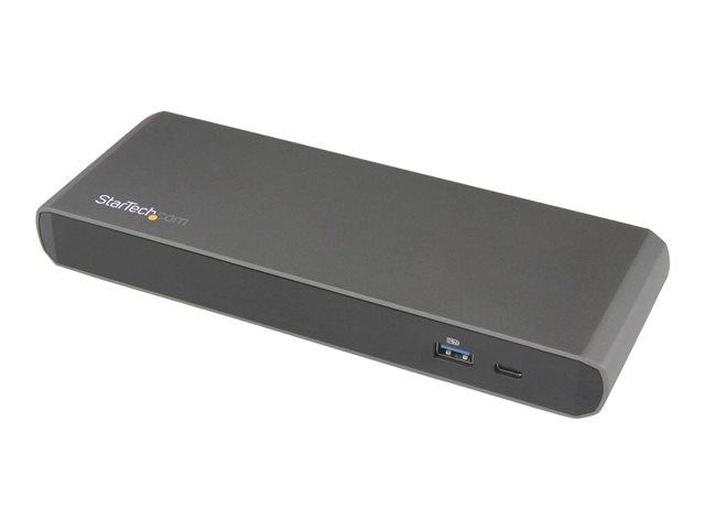 StarTech.com Thunderbolt 3 Dock, Dual Monitor 4K 60Hz TB3 Laptop Docking Station with DisplayPort, 85W Power Delivery, 3x USB 3.0, Gigabit Ethernet (GbE), Thunderbolt 3 Dock with PD - Dual 4K 60Hz TB3 Dock (TB3DK2DPPDUE) - docking station - Thunderbolt 3