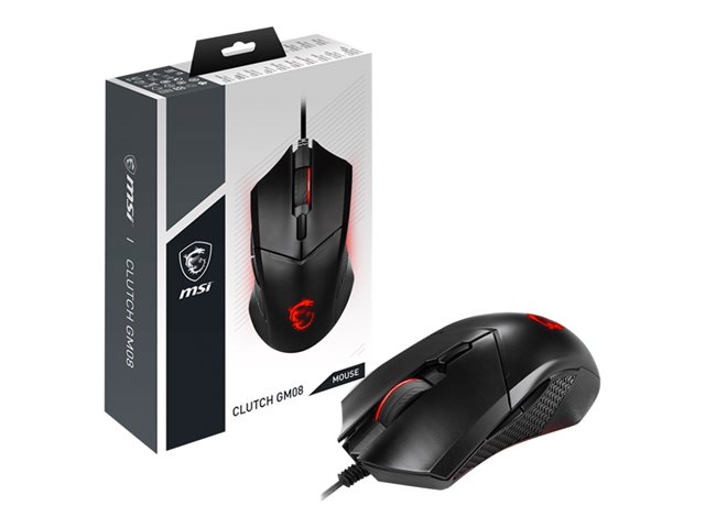 MSI Clutch GM08 - mouse - USB - black
