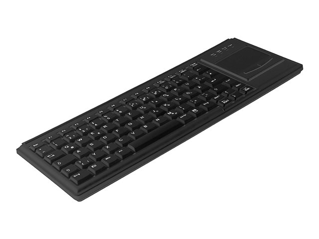 INDUSTRY 4.0 COMPACT ULTRAFLAT TOUCHPAD KEYBOARD PS2 BLACK