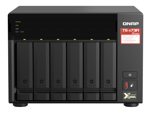 QNAP TS-673A - NAS server - 24 TB