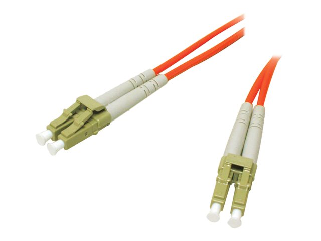 C2G Low-Smoke Zero-Halogen - Patch cable - LC multi-mode (M) to LC multi-mode (M) - 2 m - 2 m - fibre optic - 62.5 / 125 micron - orange