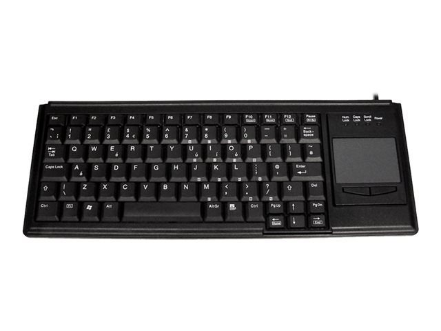 Ceratech Accuratus K82B - keyboard - with touchpad - UK - white