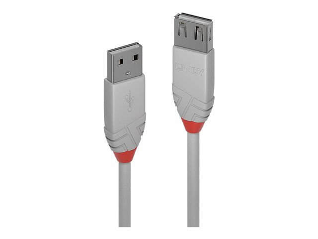 1M USB 2.0 TYPE A EXTENSION CABLE ANTHRA LINE GRE