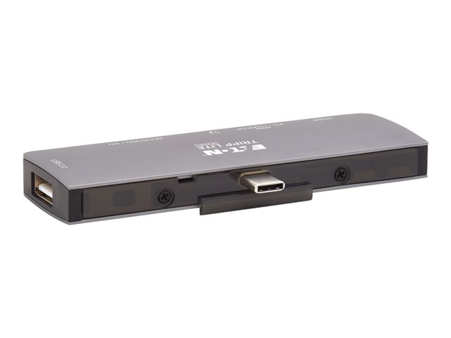 Eaton Tripp Lite Series USB C Docking Station HDMI USB-A SD/Micro SD PD Charging Gray - docking station - USB-C / Thunderbolt 3 - HDMI